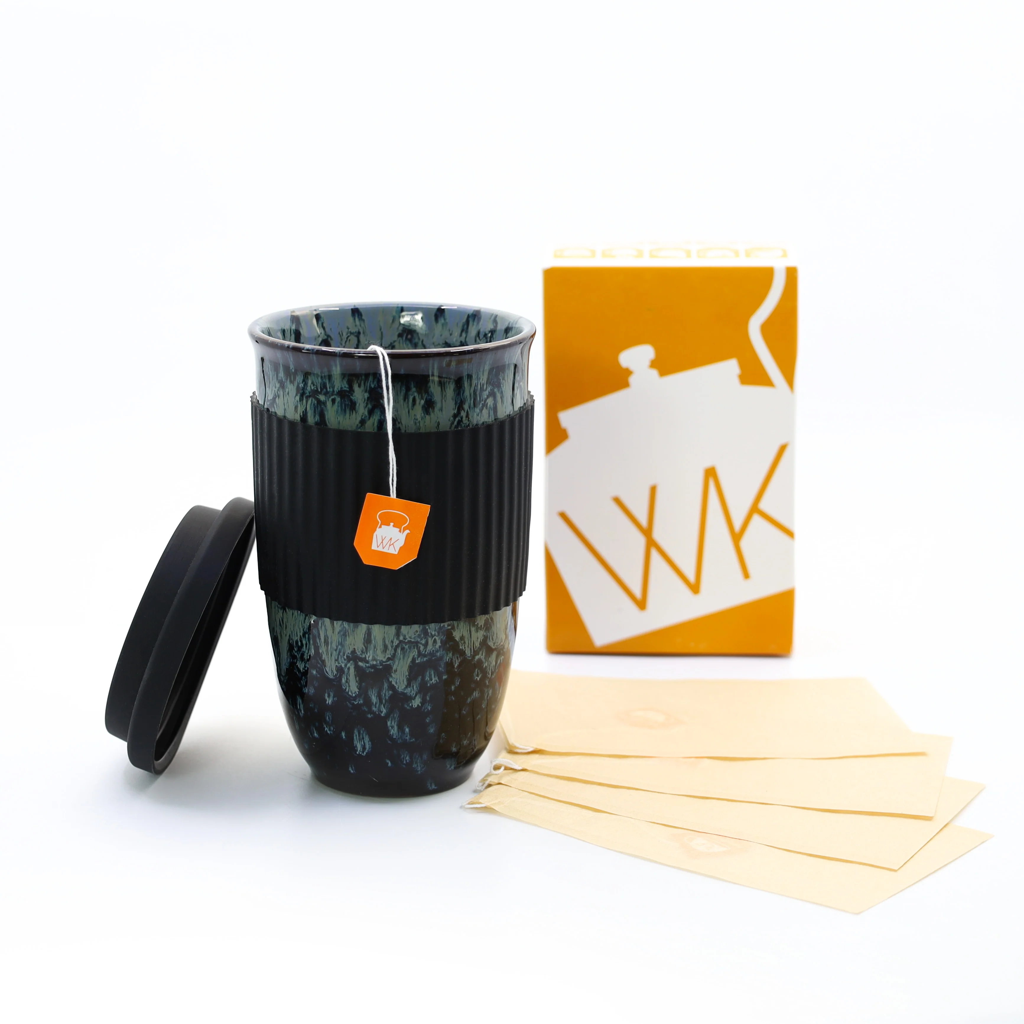 Ceramic Bird's Egg Cup and Tea Bag Bundle - Image 2