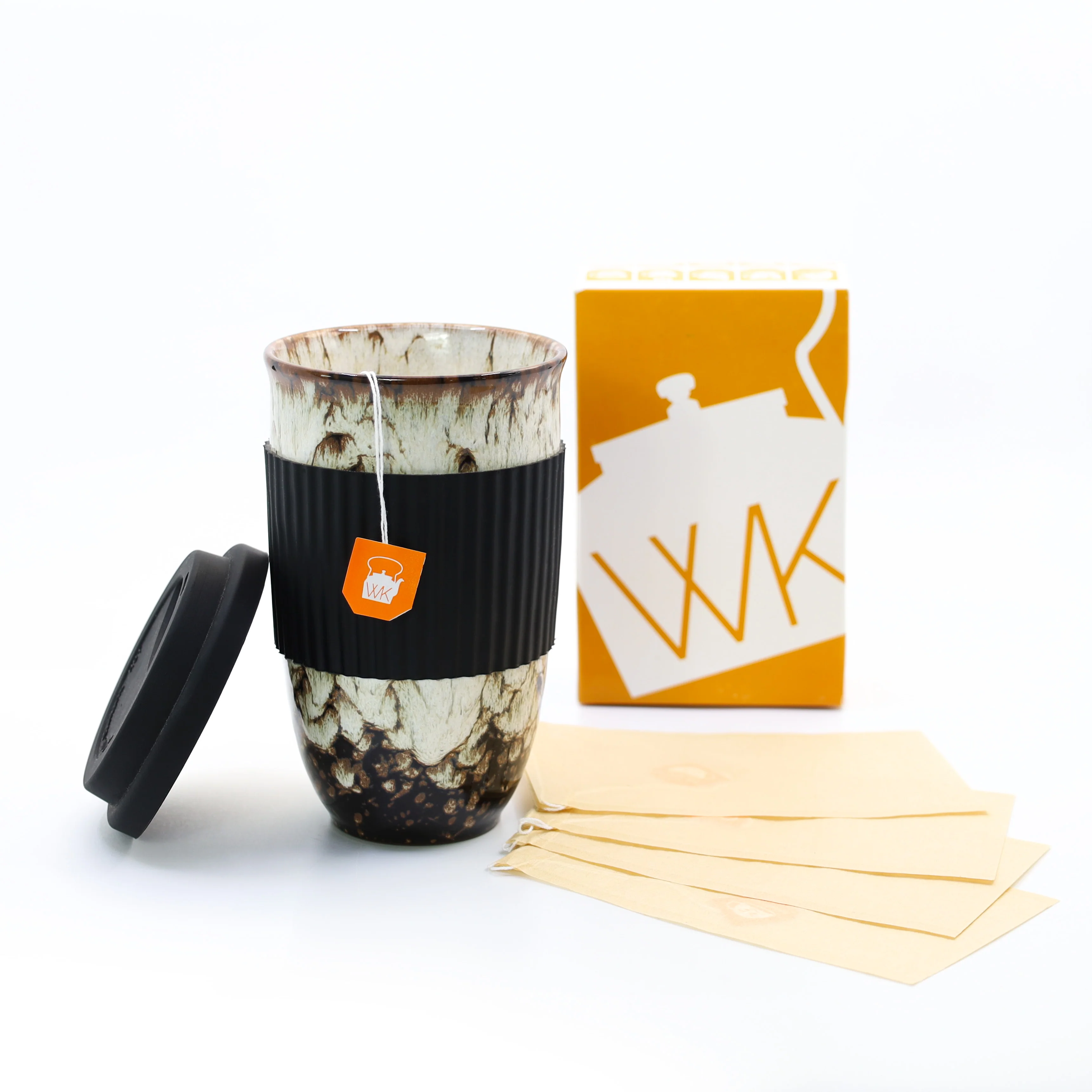 Ceramic Bird's Egg Cup and Tea Bag Bundle - Image 3