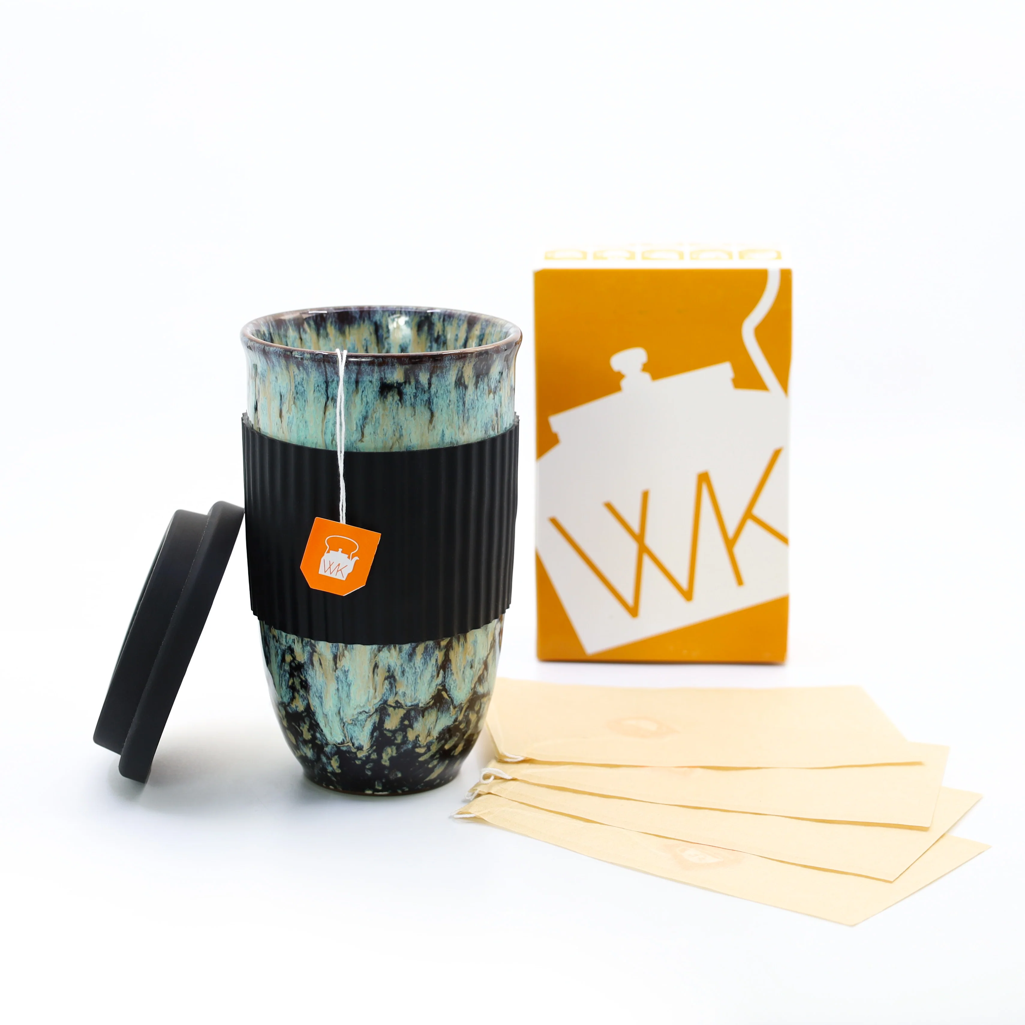 Ceramic Bird's Egg Cup and Tea Bag Bundle - Image 4